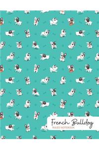 French Bulldog Ruled Notebook