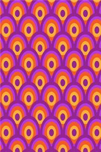 Retro Circles Pattern Journal