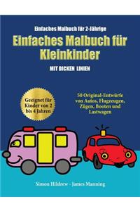 Einfaches Malbuch für 2-Jährige