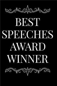 Best Speeches Award Winner