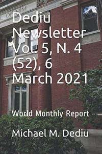 Dediu Newsletter Vol. 5, N. 4 (52), 6 March 2021