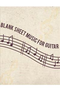 Blank Sheet Music For Guitar