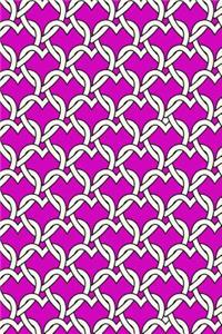Bullet Journal Notebook Chained Hearts Pattern 5