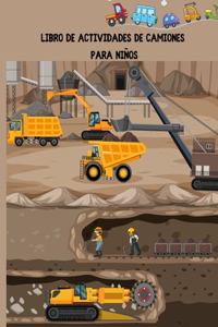 Libro de actividades de camiones para niños