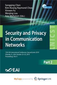 Security and Privacy in Communication Networks