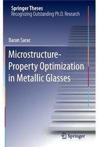 Microstructure-Property Optimization in Metallic Glasses
