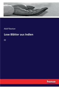 Lose Blätter aus Indien