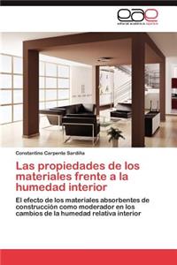 propiedades de los materiales frente a la humedad interior