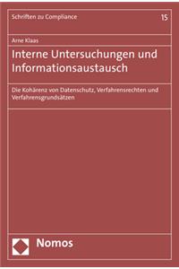 Interne Untersuchungen Und Informationsaustausch