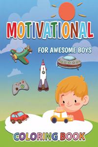 Motivational Coloring Book for Boys