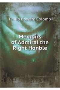 Memoirs of Admiral the Right Honble