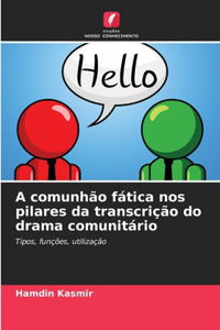 A comunhão fática nos pilares da transcrição do drama comunitário