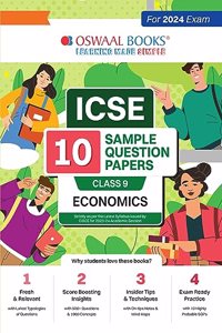 Oswaal ICSE 10 Sample Question Papers Class 9 Economics For 2024 Exam (Based On The Latest CISCE/ICSE Specimen Paper)