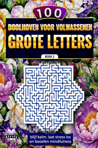 100 doolhoven voor volwassenen, grote letters