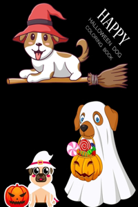 Happy Halloween Dog Coloring Book