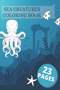 Sea Creatures Coloring Book