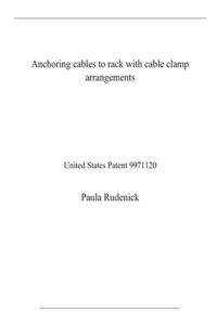 Anchoring cables to rack with cable clamp arrangements