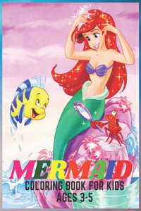 mermaid coloring book for kids ages 3-5