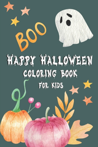 Happy Halloween Coloring Book for Kids: Coloring Book with Magical Fantasy Girls, Adorable Gothic Scenes, and Spooky Halloween Fun. Halloween Gift for Kids.