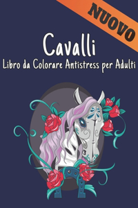 Libro da Colorare Antistress per Adulti Cavalli Nuovo