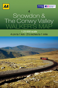 Walker's Map Snowdon & Conwy Valley