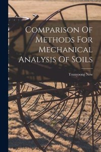 Comparison Of Methods For Mechanical Analysis Of Soils