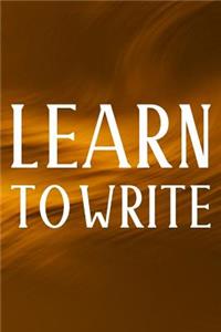 Learn To Write