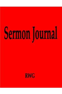 Sermon Journal: 150 Pages 8.5 X 11