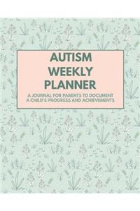 Autism Weekly Planner