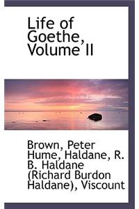 Life of Goethe, Volume II