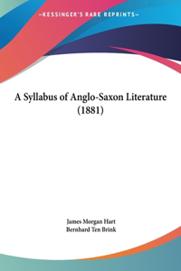 A Syllabus of Anglo-Saxon Literature (1881)