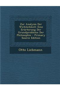 Zur Analysis Der Wirklichkeit
