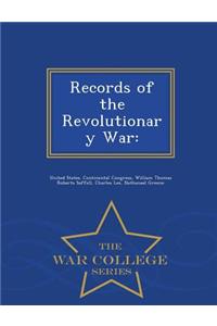 Records of the Revolutionary War