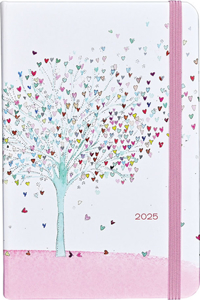 2025 Tree of Hearts Weekly Planner (16 Months, Sept 2024 to Dec 2025)