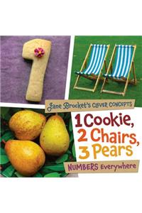 1 Cookie, 2 Chairs, 3 Pears