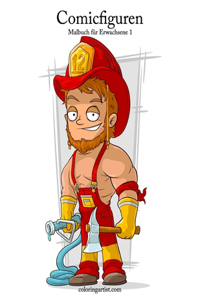 Comicfiguren-Malbuch für Erwachsene 1