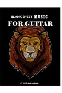 Blank Sheet Music For Guitar