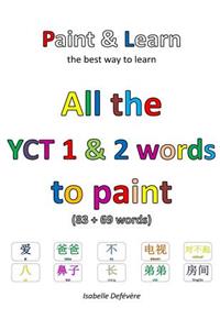 All the YCT 1 & 2 words to paint