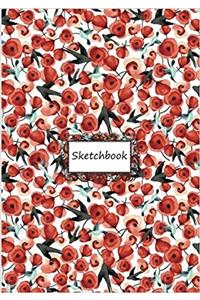 Rose and Bird Pattern: Blank Paper for Drawing, Doodling or Sketching (Sketchbooks)