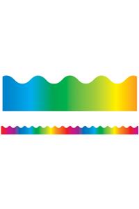 Rainbow Scalloped Bulletin Board Borders