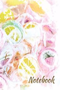 Beautiful Watercolor Notebook 200 page Notebook Watercolor Candy Notebook Candy Notebook 200 page notebook