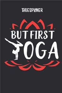 Tagesplaner mit Yogaübung