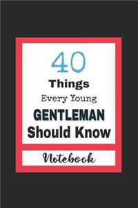 40 Things Every Young Gentleman Should Know