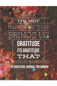 It's not happiness that brings us Gratitude. It's Gratitude that brings us Happiness