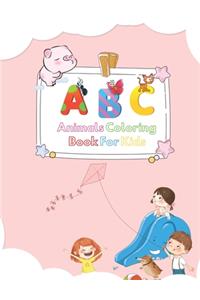 A B C Animals Coloring Book For Kids