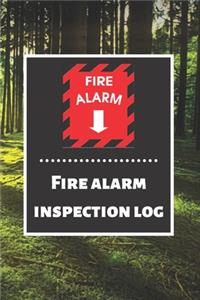 Fire alarm inspection log
