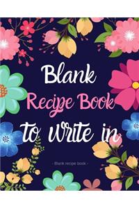 Blank Recipe Book to Write in