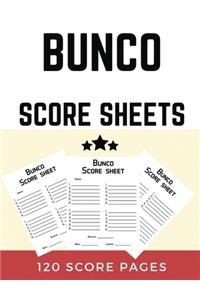 Bunco Score Sheets