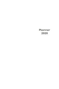 2020 Planner Weekly & Monthly 8.5x11 Inch