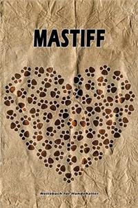 Mastiff Notizbuch für Hundehalter